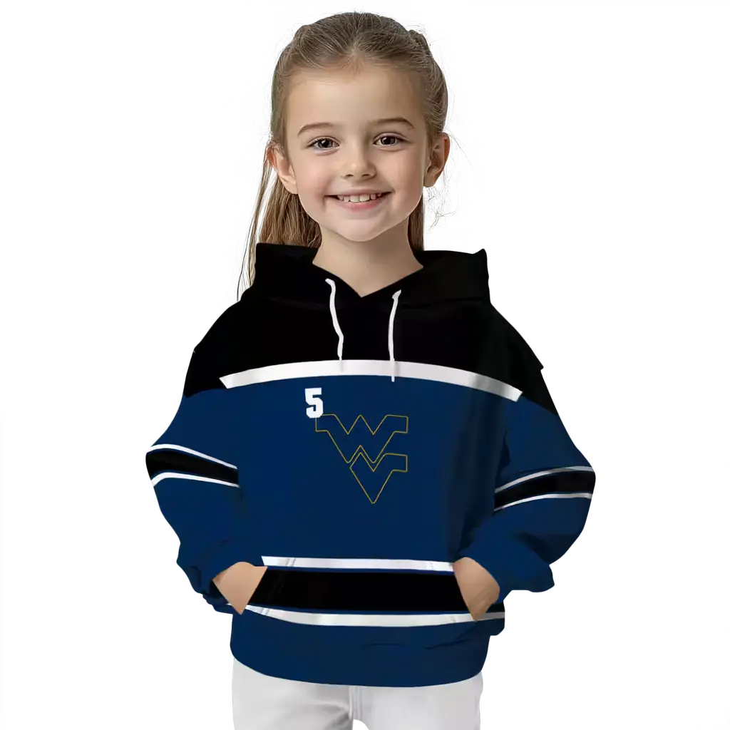 customized west virginia mountaineers striped pattern blue hoodie top rated customized west virginia mountaineers striped pattern blue hoodie top rated