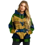 customized west virginia mountaineers superhero armor blue green hoodie best selling