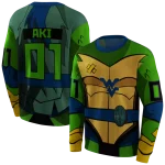 customized west virginia mountaineers superhero armor blue green hoodie best selling