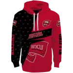 customized western kentucky hilltoppers abstract shape red hoodie best selling