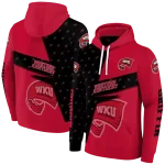 customized western kentucky hilltoppers abstract shape red hoodie best selling