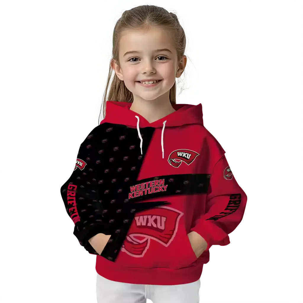 customized western kentucky hilltoppers abstract shape red hoodie top rated customized western kentucky hilltoppers abstract shape red hoodie top rated