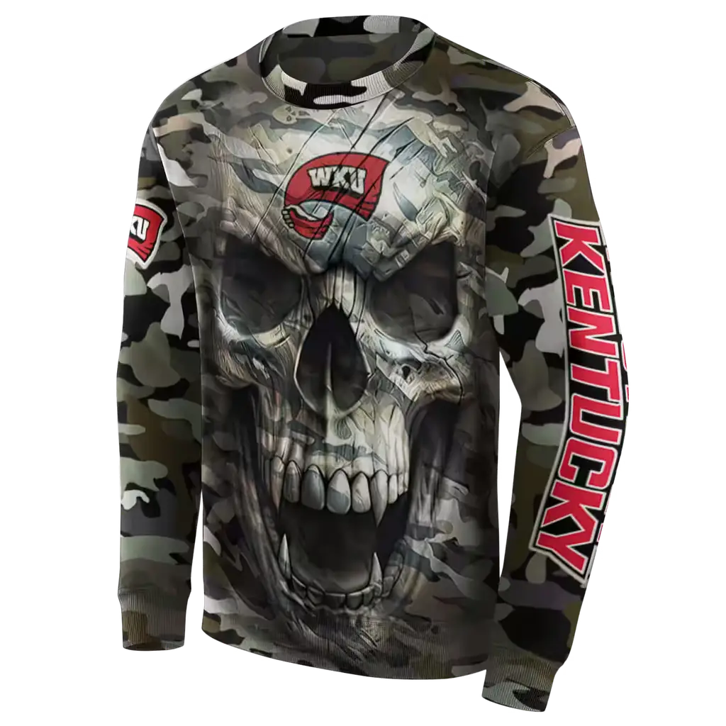 customized western kentucky hilltoppers camo skull hoodie new arrival customized western kentucky hilltoppers camo skull hoodie new arrival