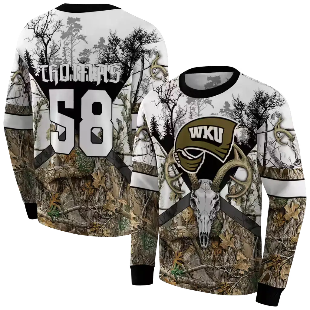 customized western kentucky hilltoppers forest silhouette hoodie premium grade customized western kentucky hilltoppers forest silhouette hoodie premium grade