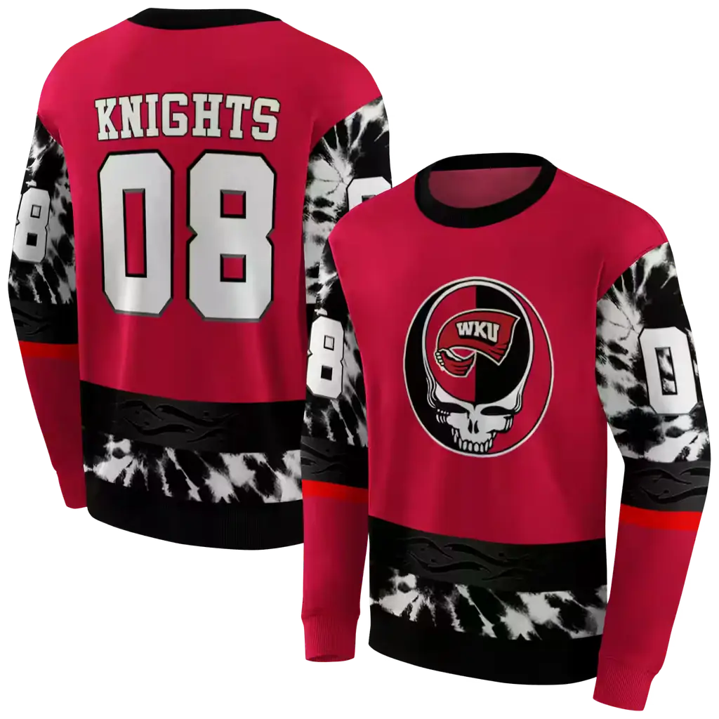 customized western kentucky hilltoppers grateful vibes red hoodie premium grade customized western kentucky hilltoppers grateful vibes red hoodie premium grade