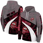 customized western kentucky hilltoppers hexagonal mesh red black gray hoodie best selling