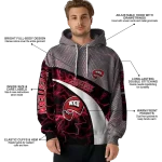 customized western kentucky hilltoppers hexagonal mesh red black gray hoodie best selling