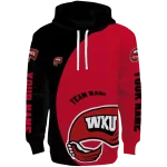 customized western kentucky hilltoppers minimalist design red black hoodie best selling