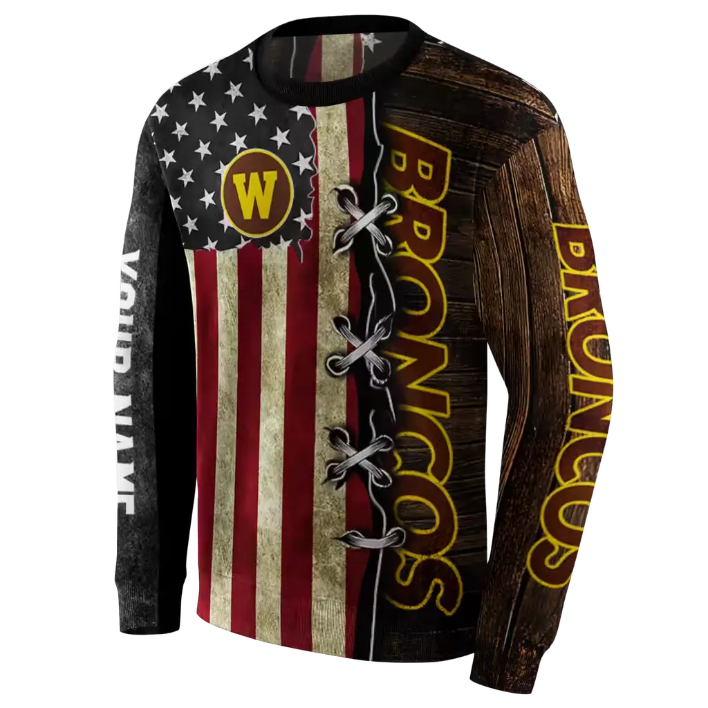 customized western michigan broncos american pride hoodie new arrival customized western michigan broncos american pride hoodie new arrival
