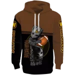 customized western michigan broncos baby groot brown black hoodie best selling