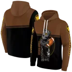 customized western michigan broncos baby groot brown black hoodie best selling