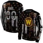 customized western michigan broncos distressed flag brown black hoodie best selling