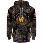 customized western michigan broncos hunting theme brown black hoodie best selling