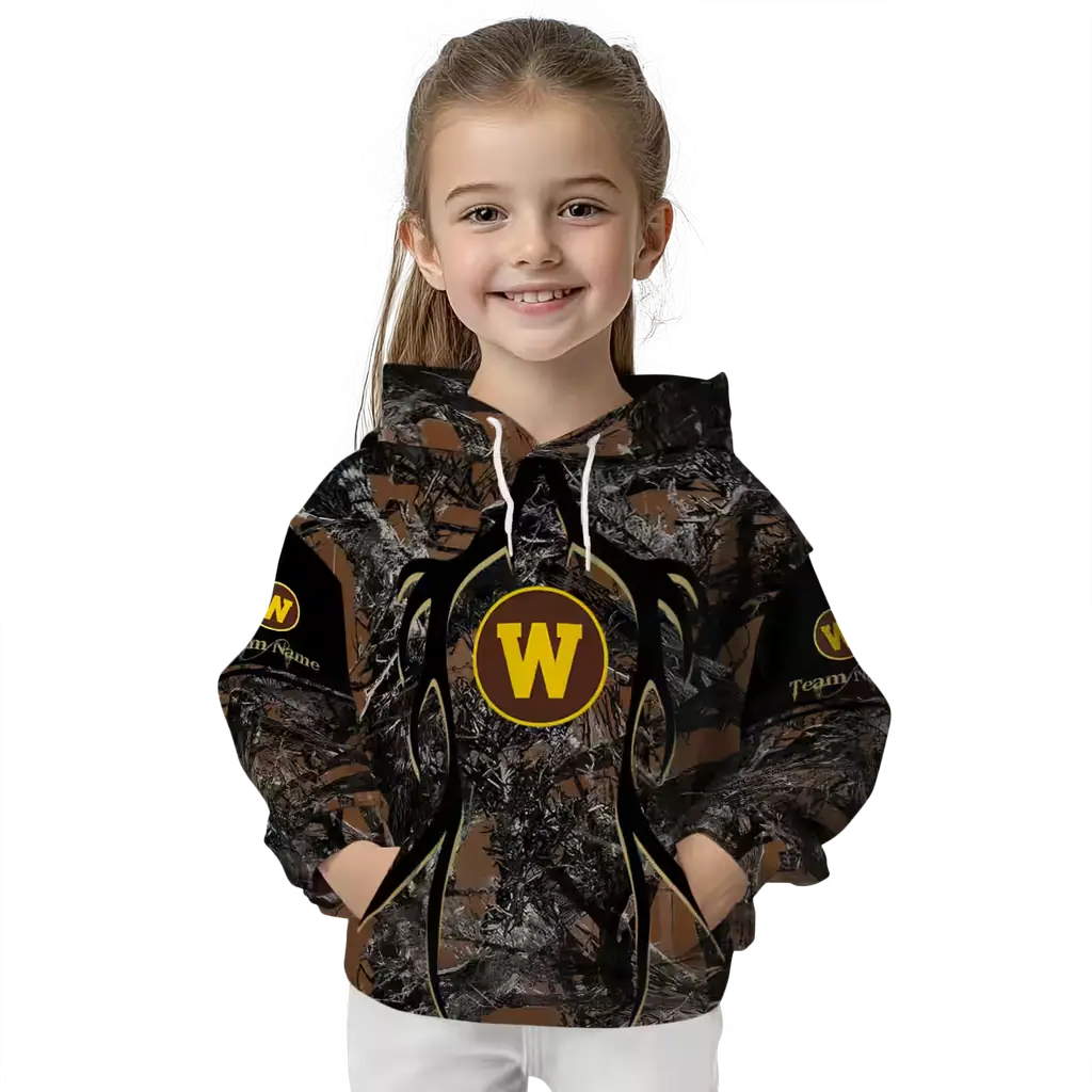 customized western michigan broncos hunting theme brown black hoodie top rated customized western michigan broncos hunting theme brown black hoodie top rated