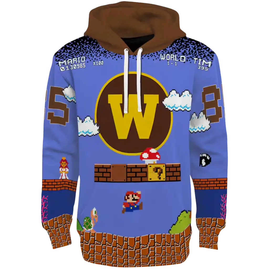 customized western michigan broncos mario blue black hoodie best selling customized western michigan broncos mario blue black hoodie best selling