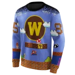 customized western michigan broncos mario blue black hoodie best selling