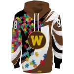 customized western michigan broncos puzzle pieces brown hoodie best selling