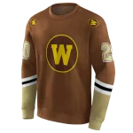 customized western michigan broncos striped sleeves brown hoodie best selling