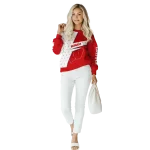 customized wisconsin badgers abstract shape red hoodie best selling