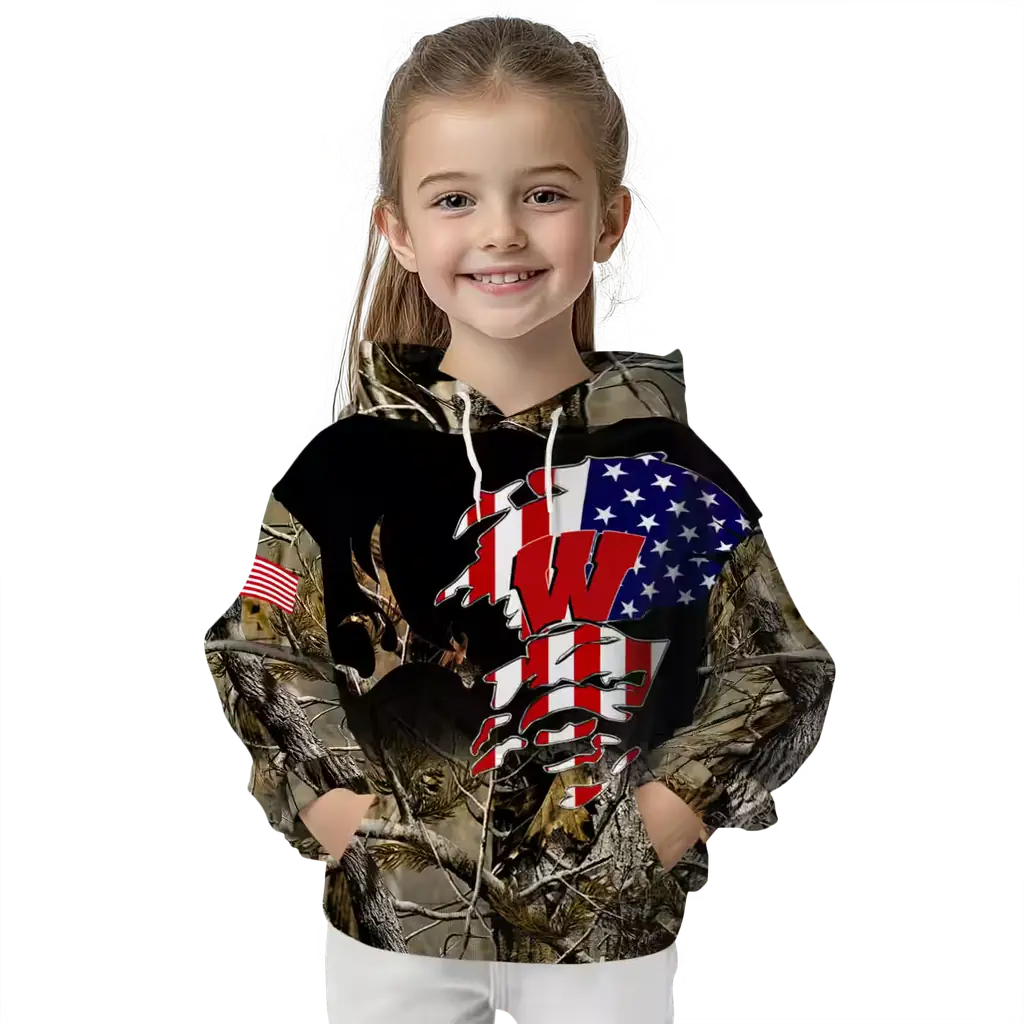 customized wisconsin badgers tree camo hoodie top rated customized wisconsin badgers tree camo hoodie top rated