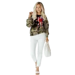 customized wisconsin badgers tree camo hoodie best selling