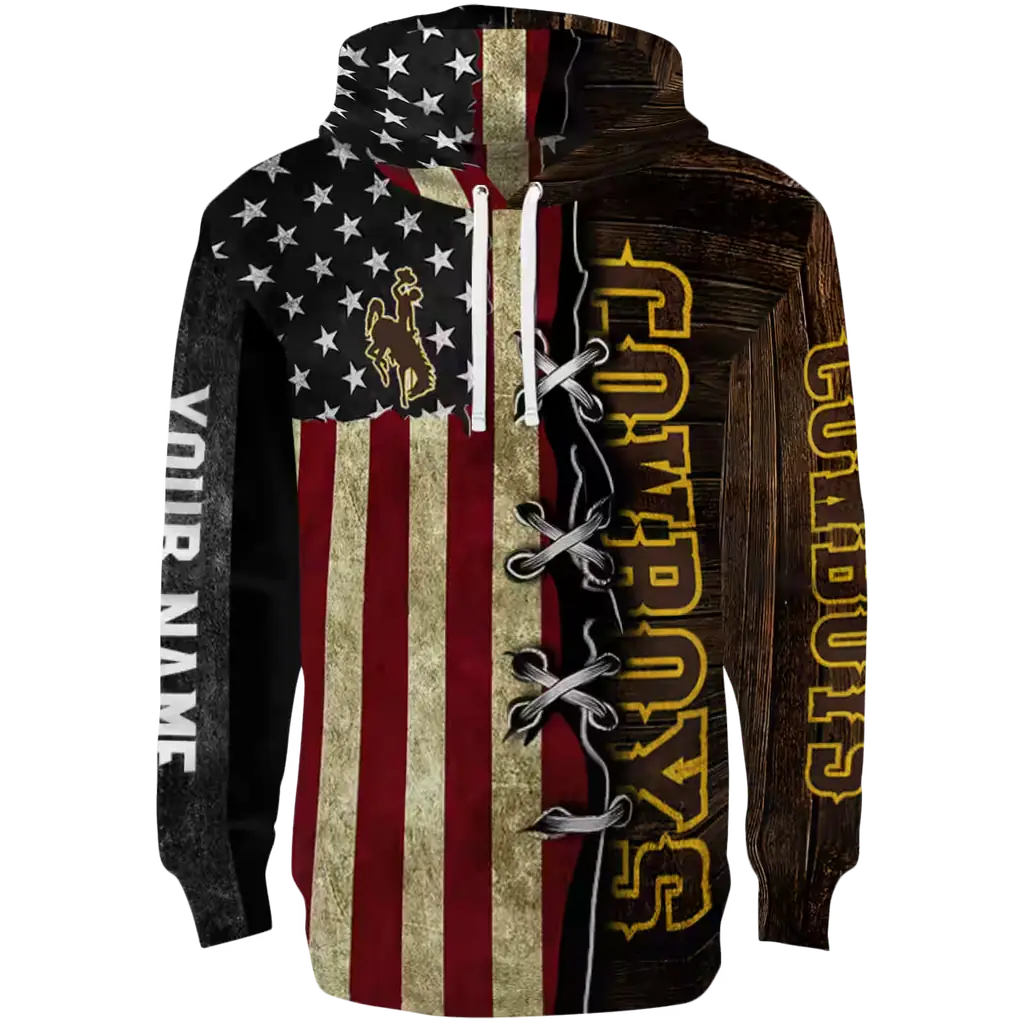 customized wyoming cowboys american pride hoodie best selling customized wyoming cowboys american pride hoodie best selling