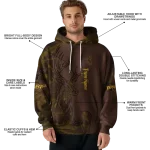 customized wyoming cowboys deer silhouette brown hoodie best selling