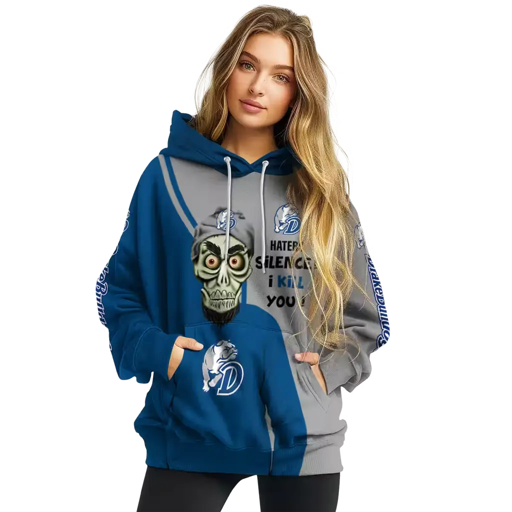 drake bulldogs achmed skull blue hoodie high quality drake bulldogs achmed skull blue hoodie high quality