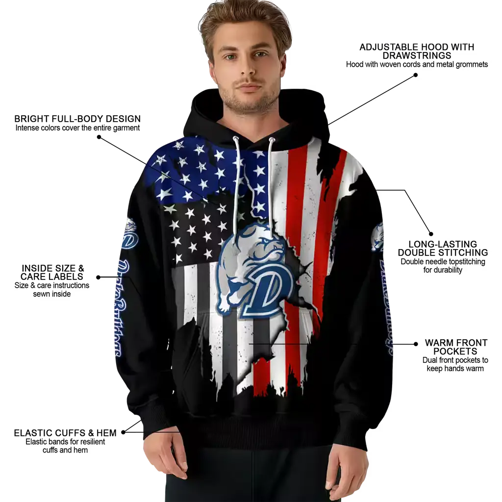 drake bulldogs american pride black hoodie latest model drake bulldogs american pride black hoodie latest model