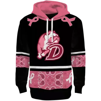 drake bulldogs awareness ribbon black pink hoodie best selling