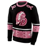 drake bulldogs awareness ribbon black pink hoodie best selling