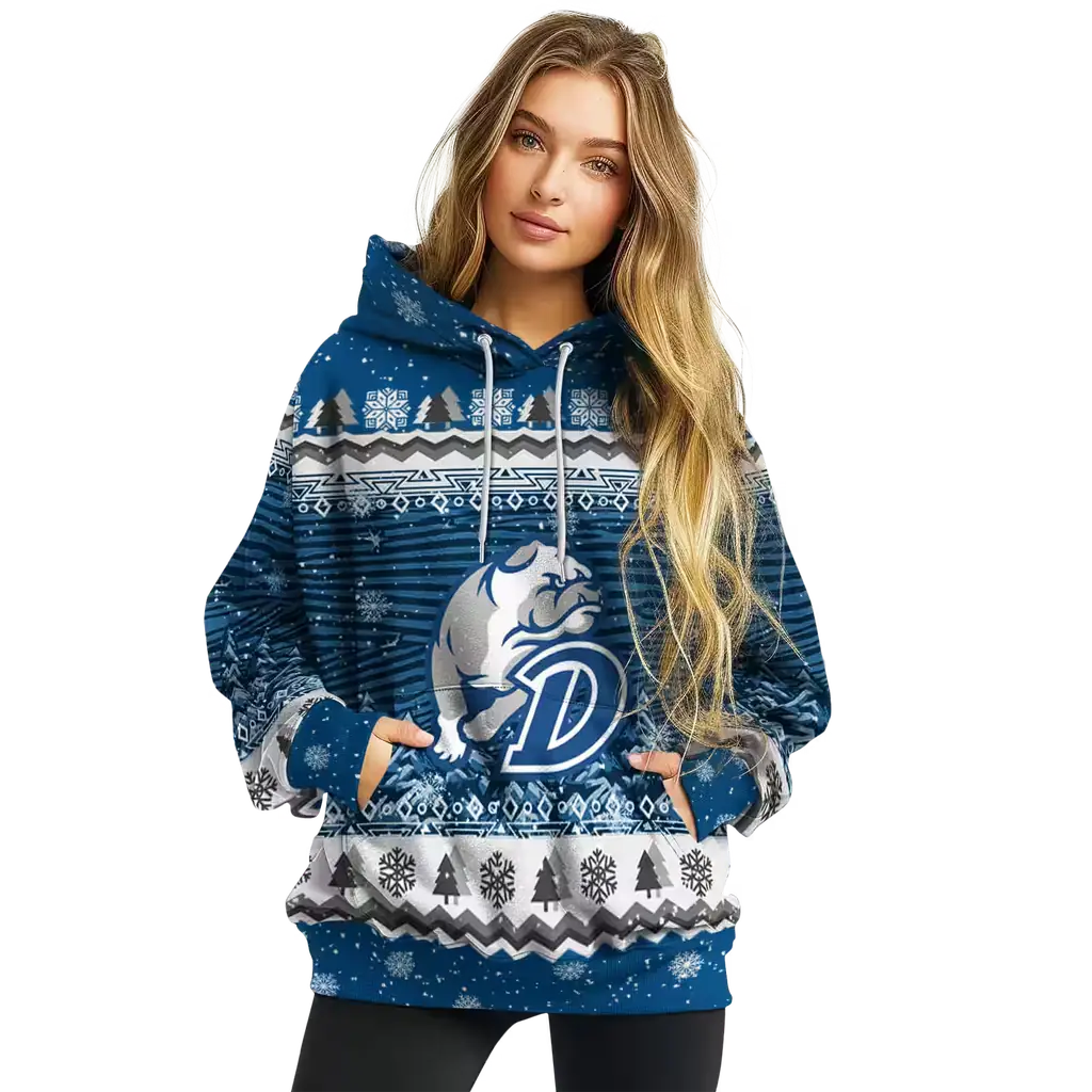 drake bulldogs christmas trees blue hoodie high quality drake bulldogs christmas trees blue hoodie high quality