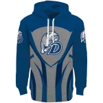 drake bulldogs concentric lines blue black hoodie best selling