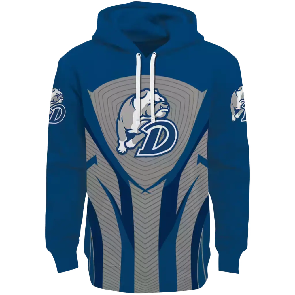 drake bulldogs concentric lines blue black hoodie best selling drake bulldogs concentric lines blue black hoodie best selling