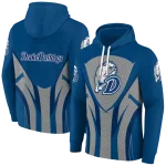 drake bulldogs concentric lines blue black hoodie best selling