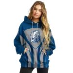 drake bulldogs concentric lines blue black hoodie best selling