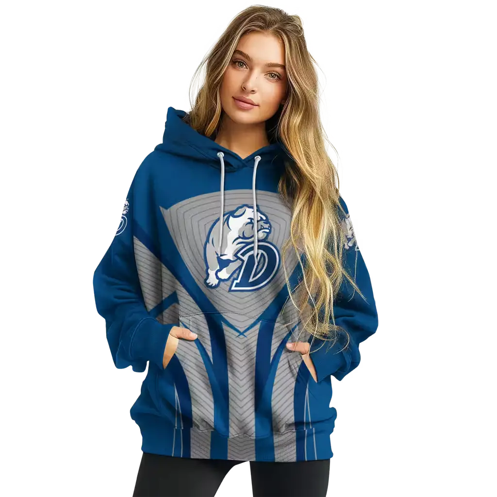 drake bulldogs concentric lines blue black hoodie high quality drake bulldogs concentric lines blue black hoodie high quality