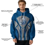 drake bulldogs concentric lines blue black hoodie best selling