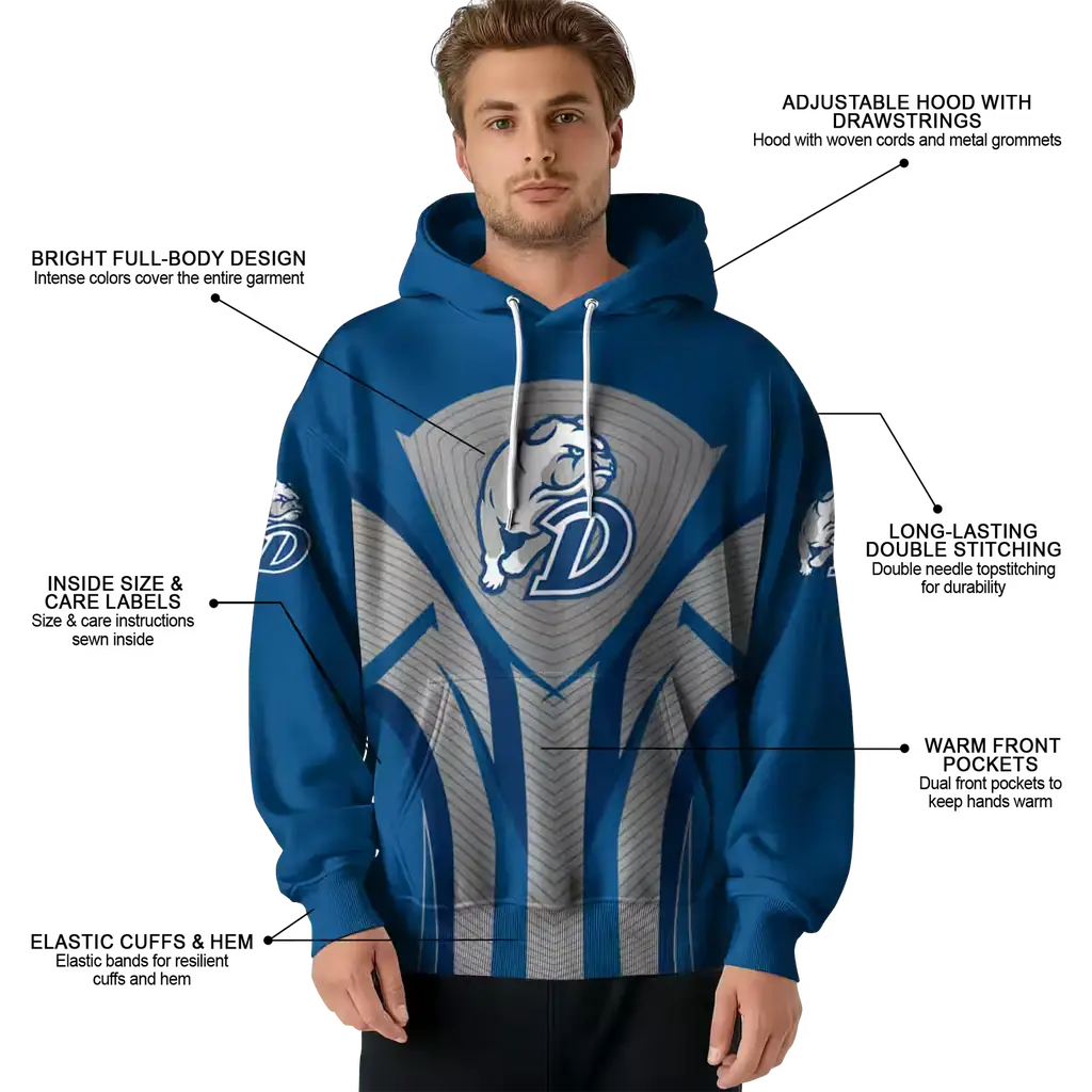 drake bulldogs concentric lines blue black hoodie latest model drake bulldogs concentric lines blue black hoodie latest model