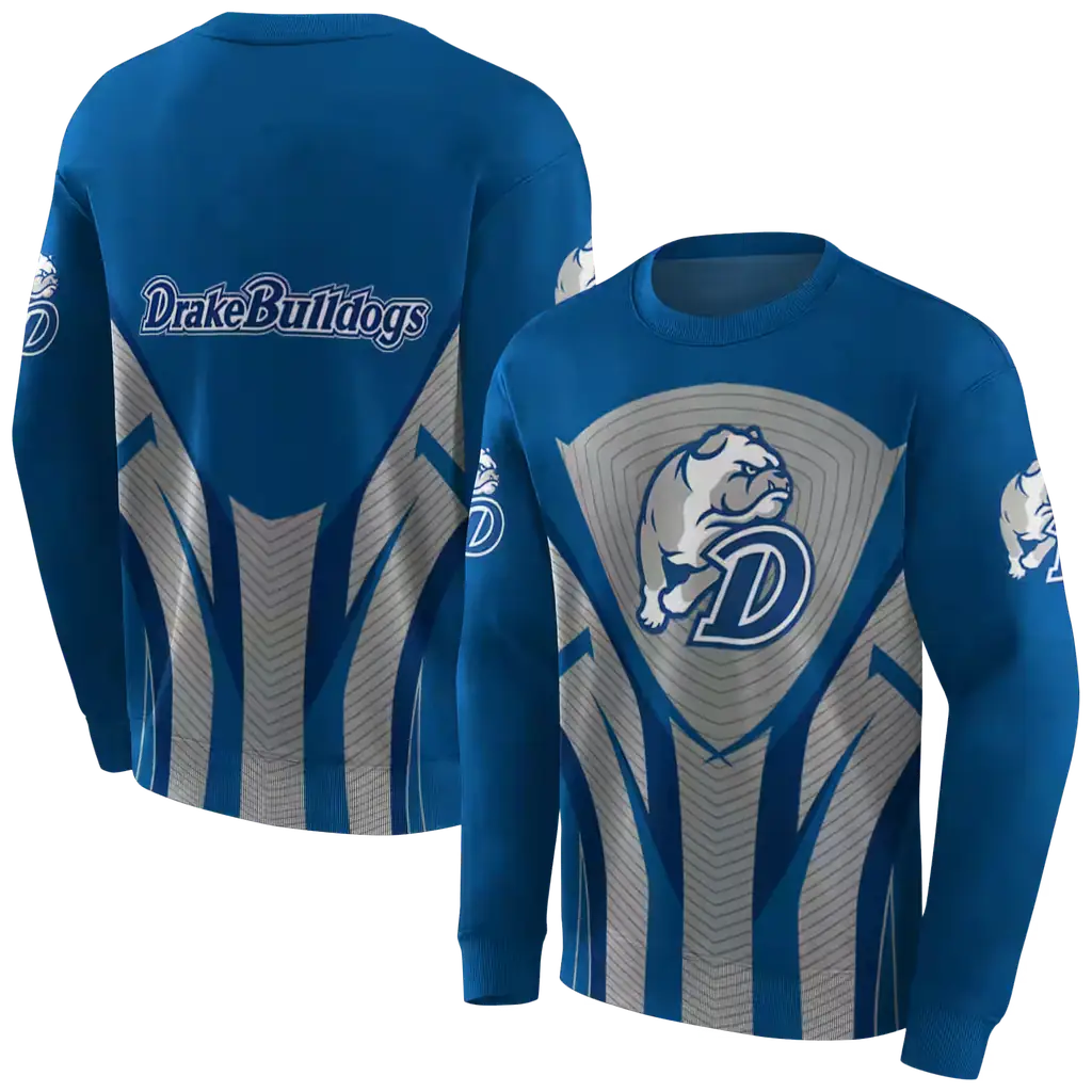 drake bulldogs concentric lines blue black hoodie premium grade drake bulldogs concentric lines blue black hoodie premium grade