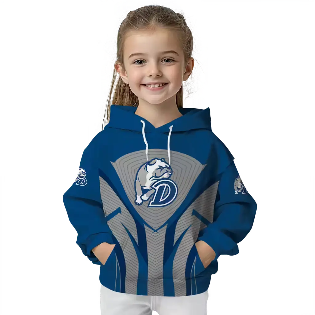 drake bulldogs concentric lines blue black hoodie top rated drake bulldogs concentric lines blue black hoodie top rated