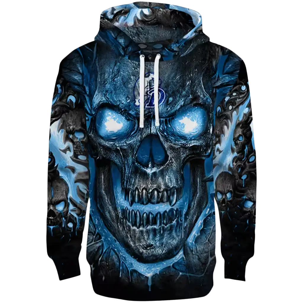 drake bulldogs demonic skull blue black hoodie best selling drake bulldogs demonic skull blue black hoodie best selling