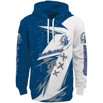 drake bulldogs dynamic slash blue white hoodie best selling