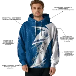 drake bulldogs dynamic slash blue white hoodie best selling