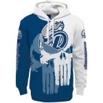 drake bulldogs graphic punisher blue white hoodie best selling