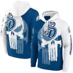 drake bulldogs graphic punisher blue white hoodie best selling