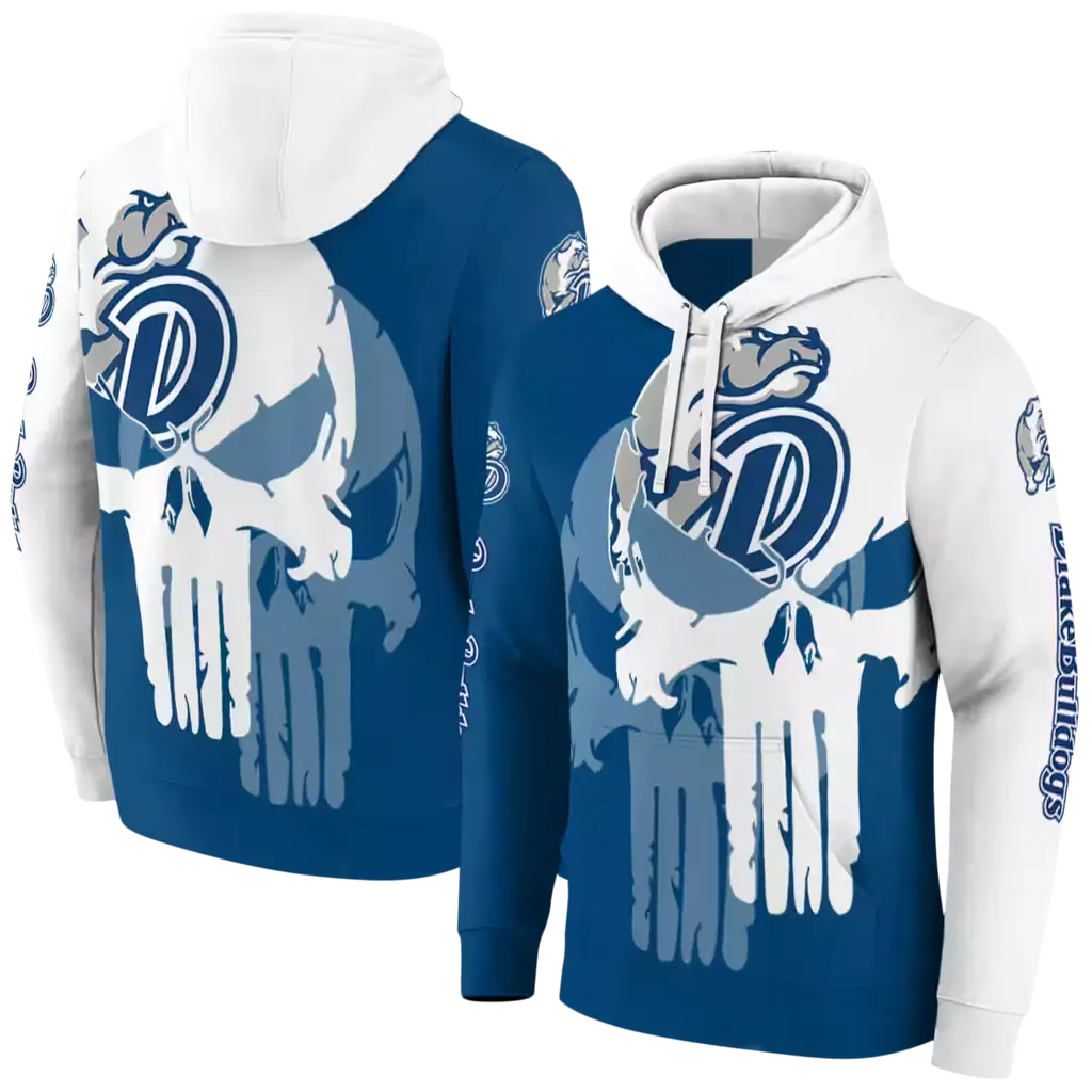 drake bulldogs graphic punisher blue white hoodie fashion forward drake bulldogs graphic punisher blue white hoodie fashion forward