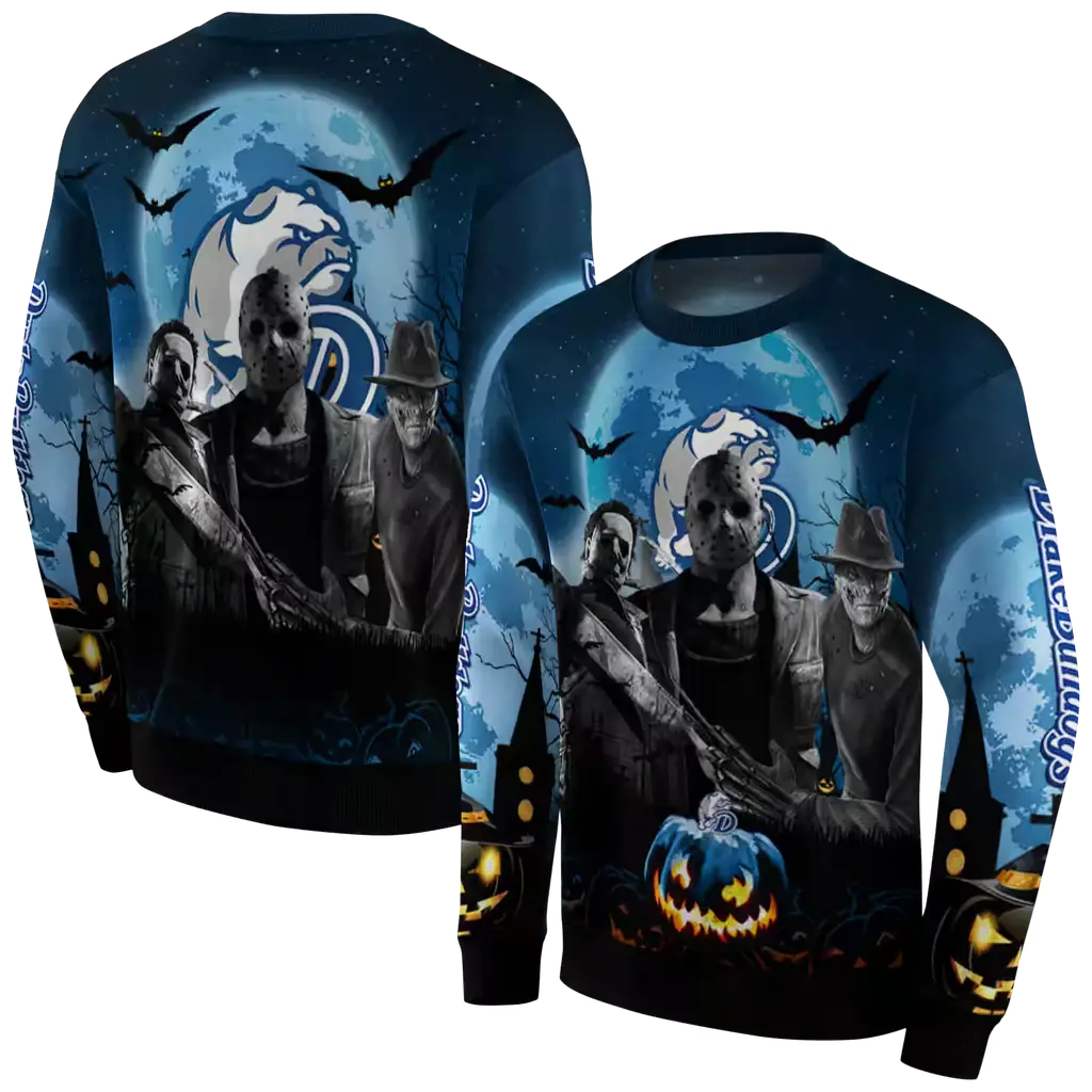 drake bulldogs halloween vibes blue black hoodie premium grade drake bulldogs halloween vibes blue black hoodie premium grade