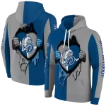 drake bulldogs heartbeat graphic blue hoodie best selling