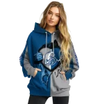 drake bulldogs heartbeat graphic blue hoodie best selling